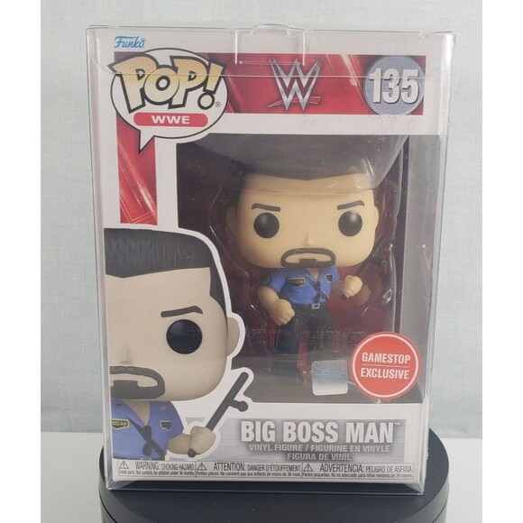 Funko Pop! Vinyl: WWE - Big Boss Man - GameStop (GS) (Exclusive) #135 W/Protecto - Picture 2 of 16